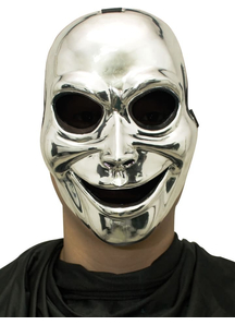 Sinister Ghost Silver Mask For Halloween