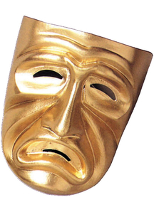 Tragedy Mask Gold For Masquerade
