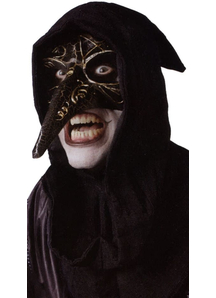 Venetian Raven Black Mask For Halloween