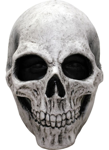 White Skull Latex Mask For Halloween
