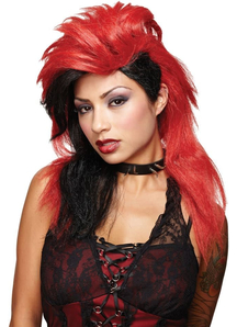 Wicked Desire Red Black Wig For Women
