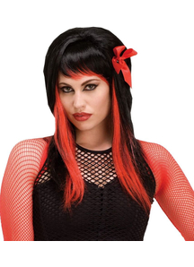 Wig For Fairy Black/Red