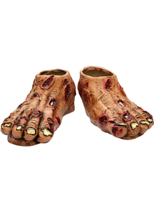 Zombie Flesh Latex Feet For Adults