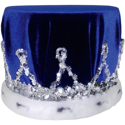 Crown Sequin W Blue Turban For All