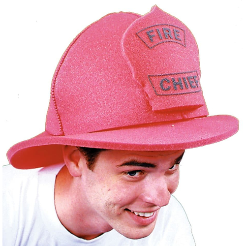 Fire Chief Hat Foam For Adults