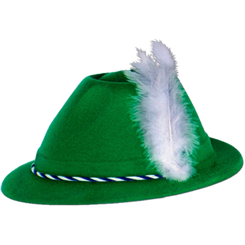 Green Velour Tyrolean 6 Hats For All