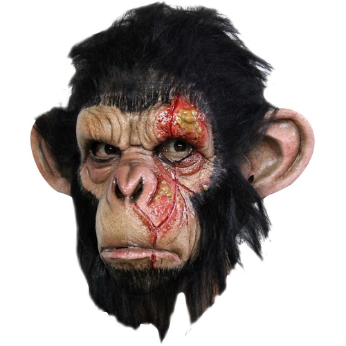 Infected Chimp Latex Mask For Adults