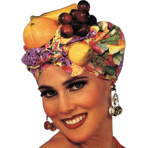 Latin Lady Fruit Headpiece For Adults
