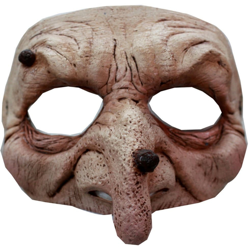 Wart Wizard Latex Half Mask For Adults