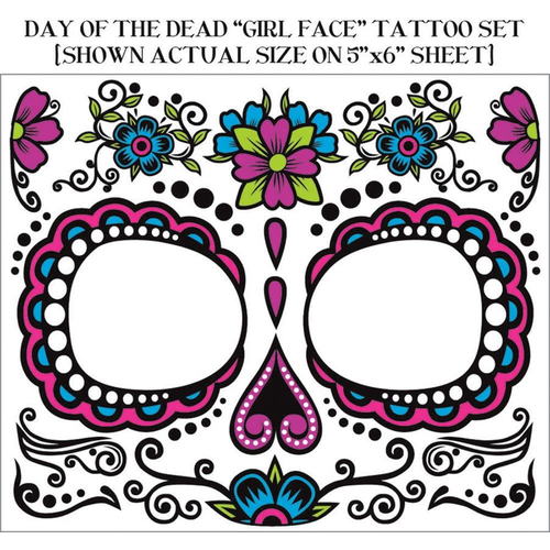 Day Of The Dead. Face Tattoo