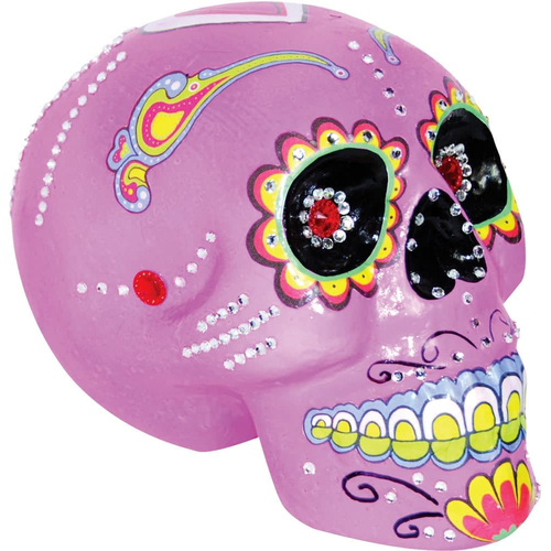 Day Of The Dead Skull Pink