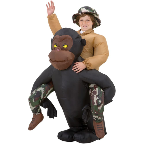 Gorilla Rider Inflatable Costume
