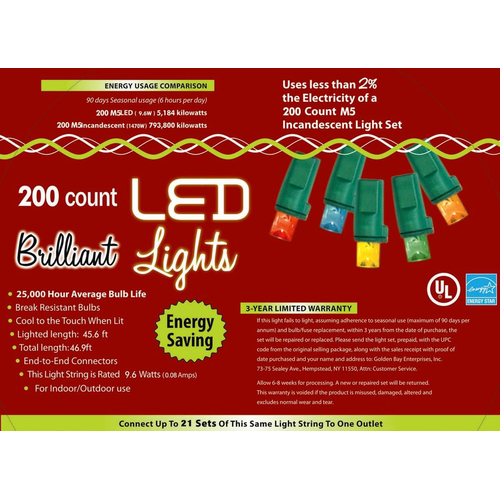 Holiday Lights 200 L M5 Multi