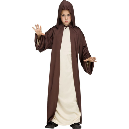 Hooded Robe Brown Child