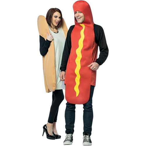 Hot Dog And Bun Couple Costumes