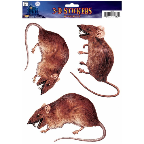 Rat 3 D Stickers
