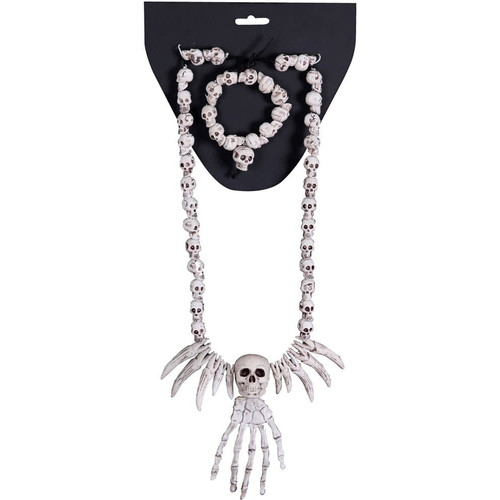 Skull Set Necklace Bracelet