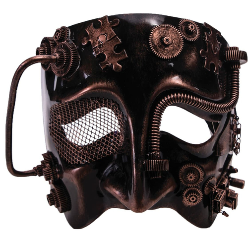 Steampunk Bronze Mask For Adults