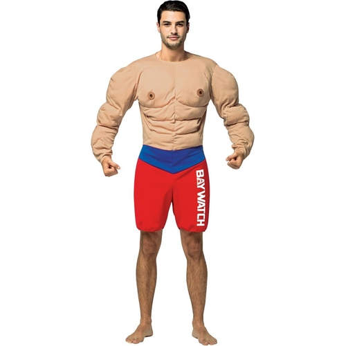 Baywatch Male Lifeguard Muscles Suit