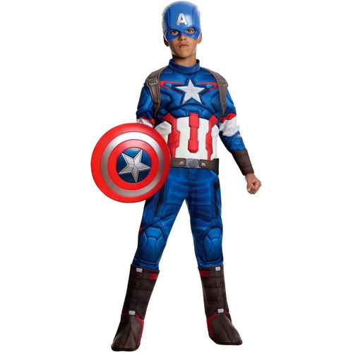 Captain America Deluxe Costume For Children