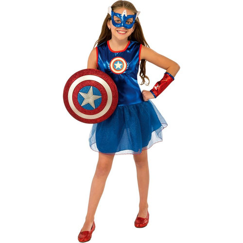 Girl Captain America Toddler Costume