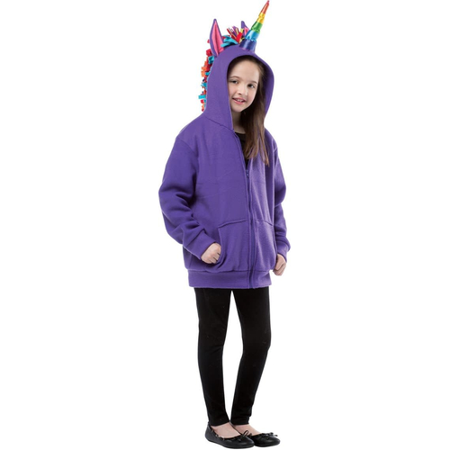 Hoodie Unicorn Purple Child