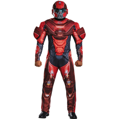Spartan Halo Costume Red For Adults