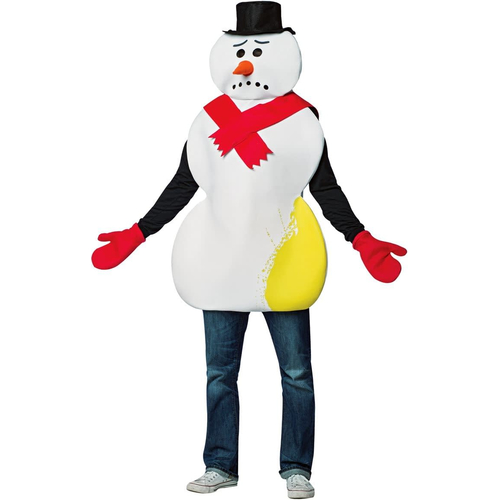 Yellow Snowman Adult Costume