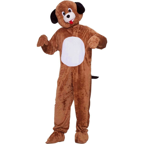 Brown Puppy Mascot Adult Costume