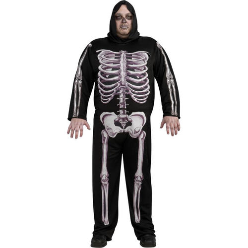 Skeleton 3 D Plus Size Adult Costume