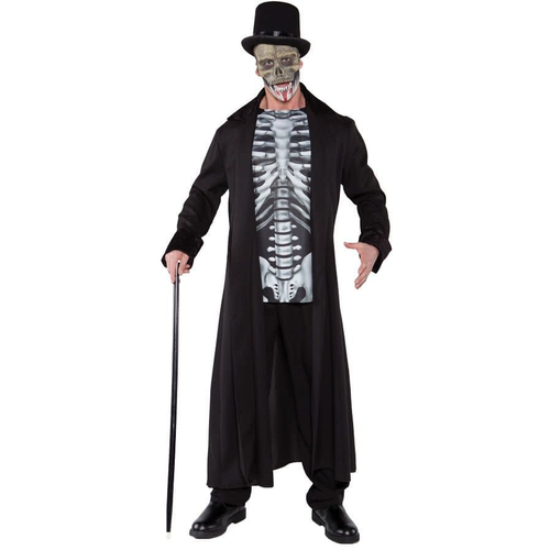 Skull Man Halloween Adult Costume