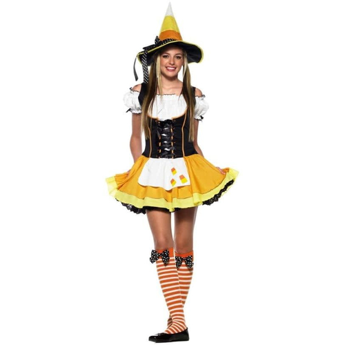Yellow Corn Witch Teen Costume