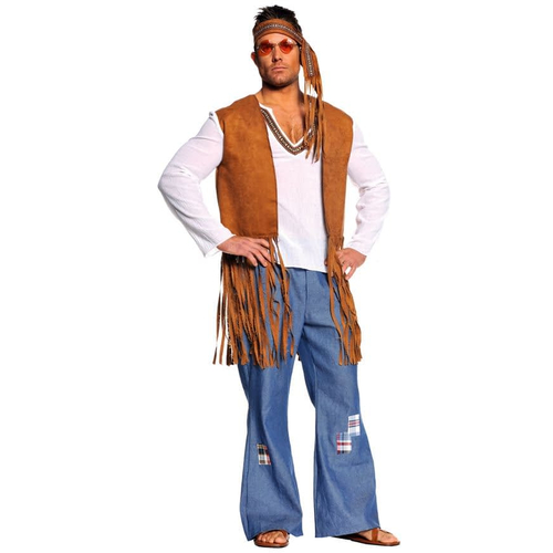 Hippie Man Adult Costume Plus
