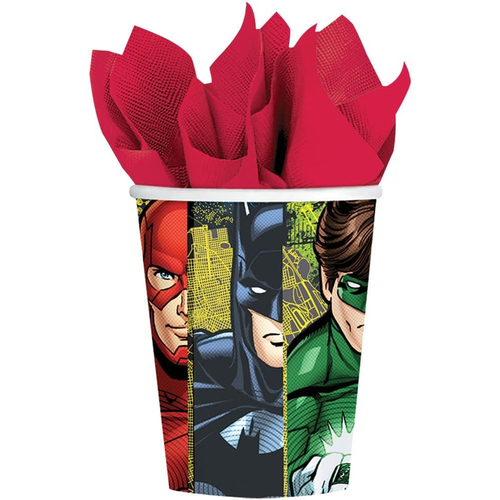 Justice League 9 Oz Cup 8 Pack