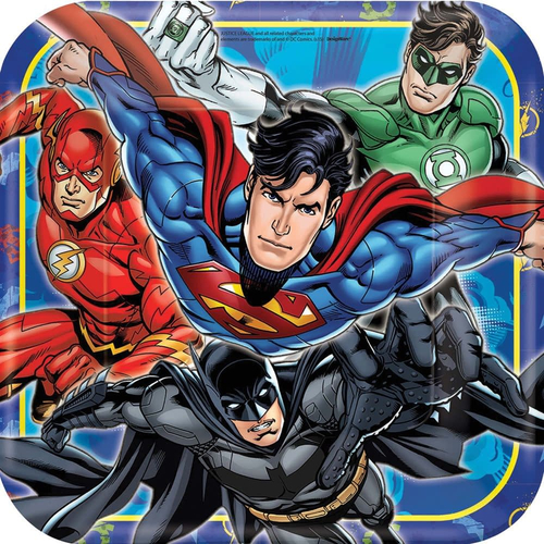 Justice League 9In Plates
