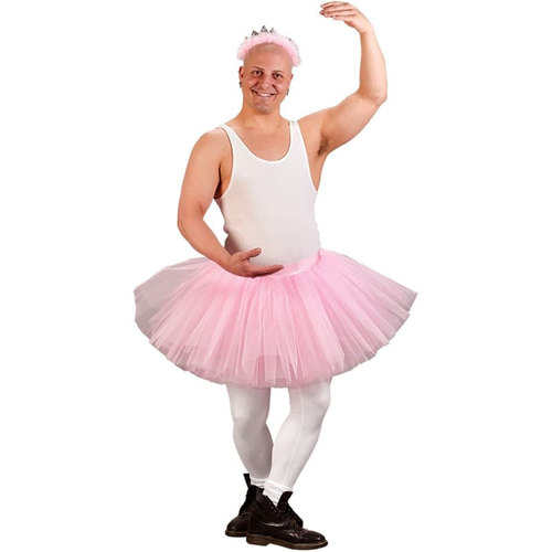 Mr Ballerina Adult Costume Pink