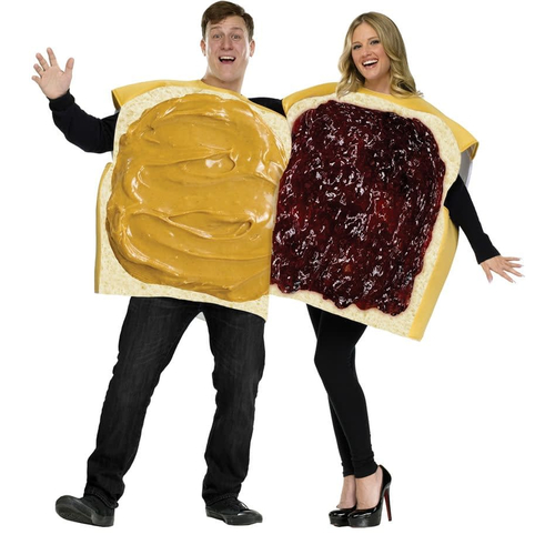 Peanut Butter/Jelly Couple Costume Adult