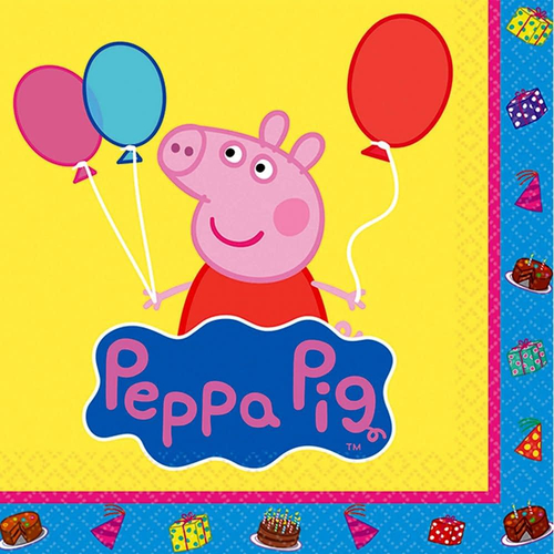 Peppa Pig Bev Napkins 16 Pack