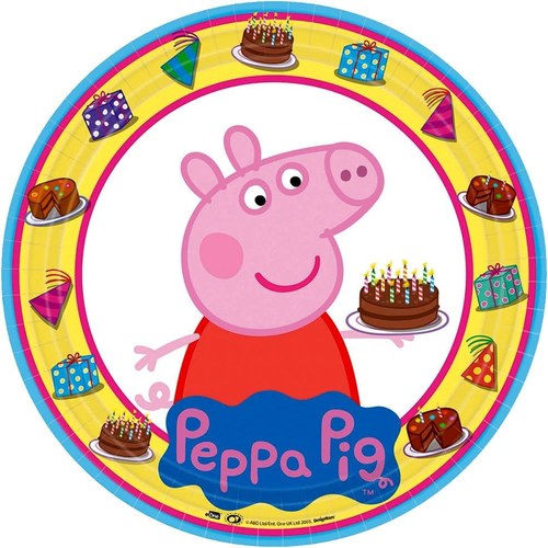 Peppa Pig Square Plate 9In