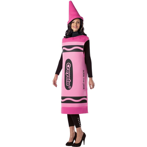 Pink Crayola Pencil Adult Costume