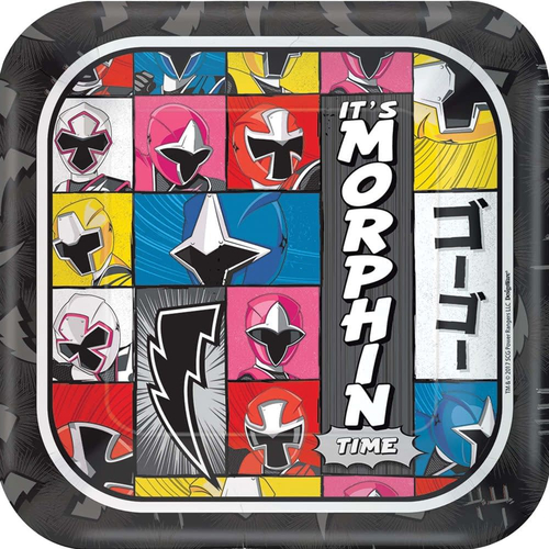 Power Rangers Ninja Steel Sq Plates 9