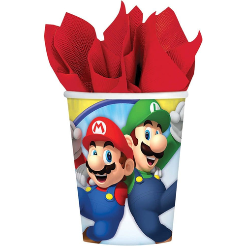 Super Mario Cups 9Oz 8 Pack