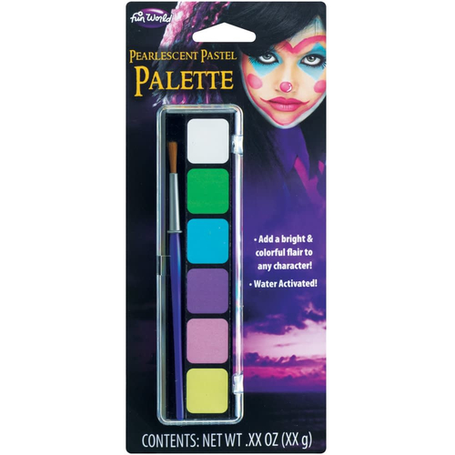6 color Pearlescent Make up Palette
