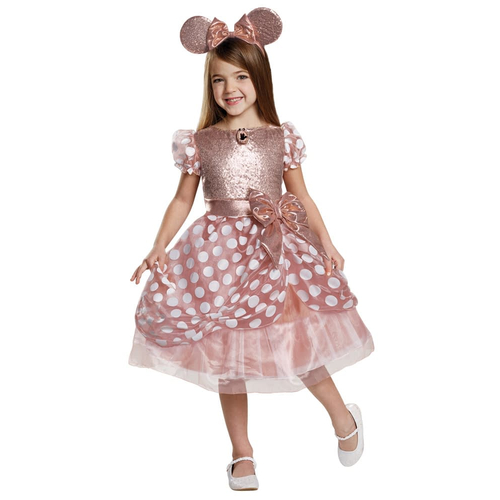 Gold Minnie Mouse Child Costume