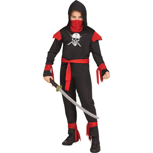 Skull Black Ninja Child Costume