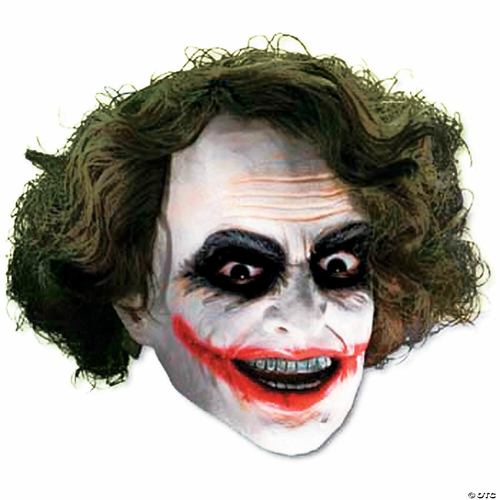 3/4 Vinyl Mask W Hair For Joker