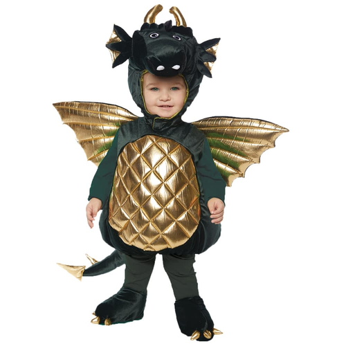 Green Dragon Toddlers Costume