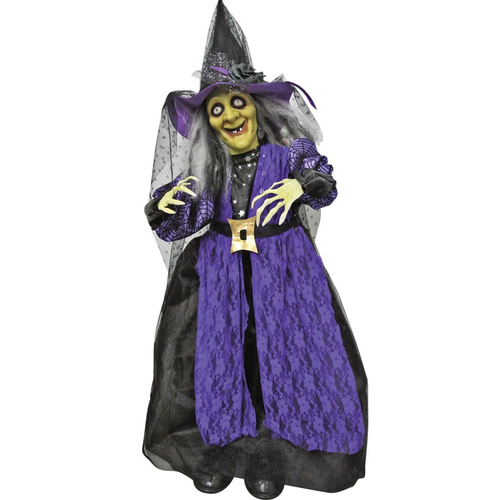 Standing Animated Witch 39 in - Halloween Prop
