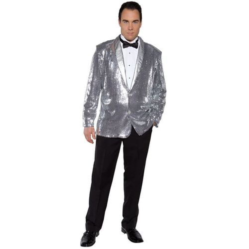 Disco Jacket Silver Adult