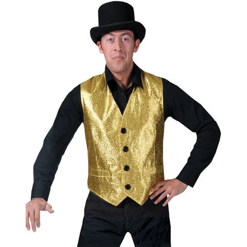 Disco Vest Gold Adult